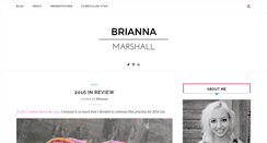 Desktop Screenshot of briannamarshall.com